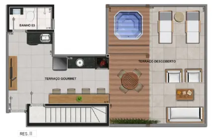 Imagem: Apartamento Duplex para Venda, Vila Homero Thon