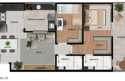 Imagem: Apartamento para Venda, Vila Homero Thon