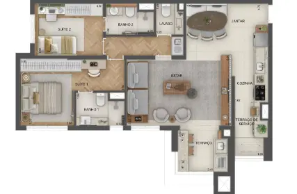 Imagem: Apartamento para Venda, Fundação