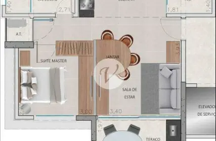 Imagem: Studio / Flat para Venda, Jardim