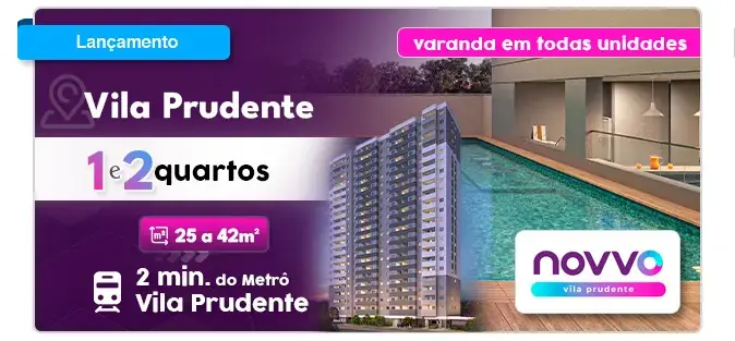Banner LançamentoNovvo Vila Prudente