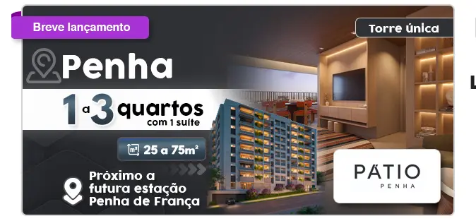 Banner LançamentoPÃ¡tio Penha