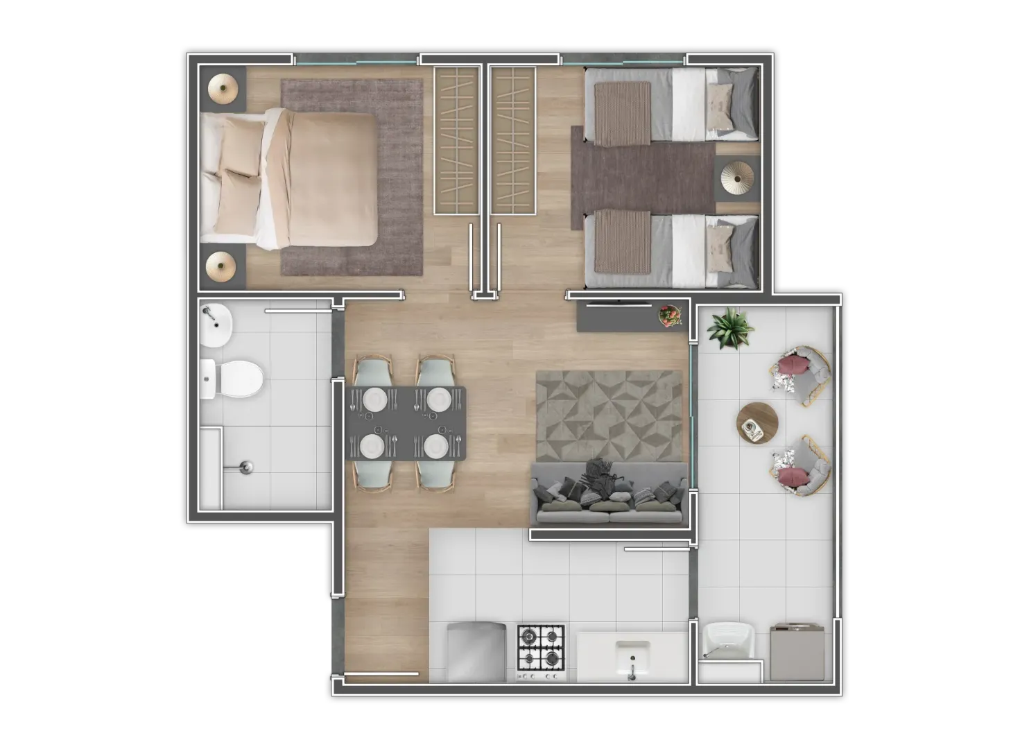 Apartamento Pronto Para Morar ZL Imóvel - Imagem 14