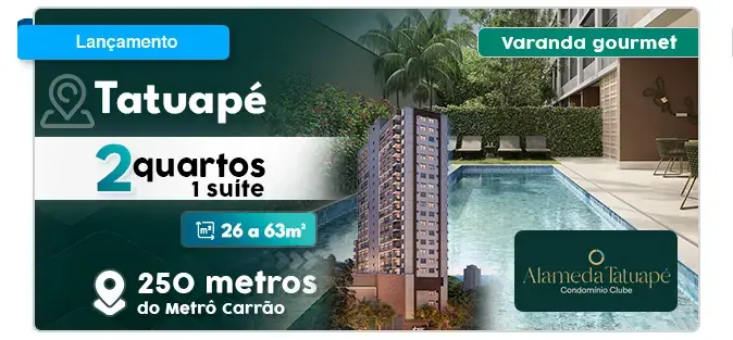 Banner LançamentoAlameda TatuapÃ?Â© Home Spaces
