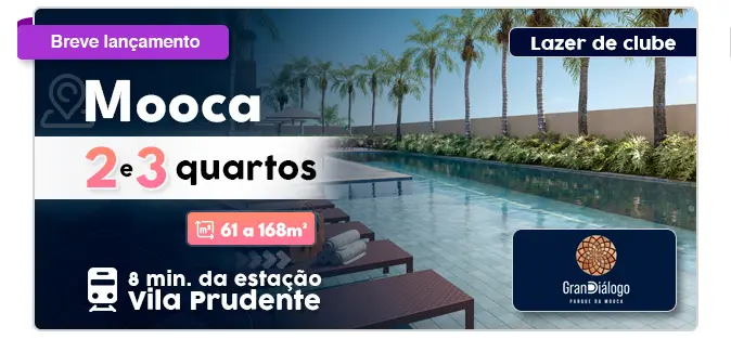 Banner LançamentoGran DiÃ¡logo Parque da Mooca Residences