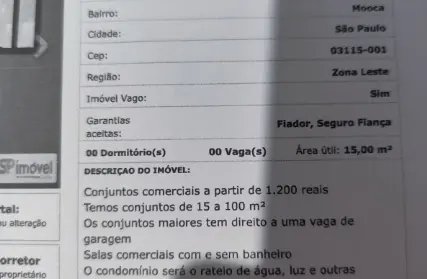Imagem: Ponto Comercial para Alugar, Mooca