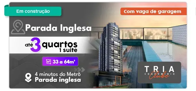 Banner LançamentoTria Condominio Clube