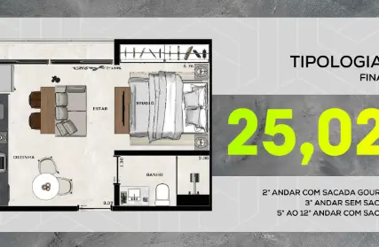 Imagem: Studio / Flat para Venda, Vila Maria Baixa