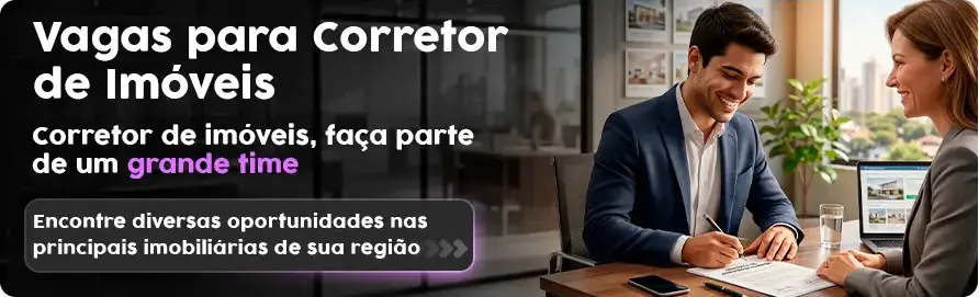 Banner Vagas para Corretores de Imóveis