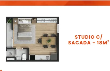 Imagem: Flat / Studio para Venda, Perdizes