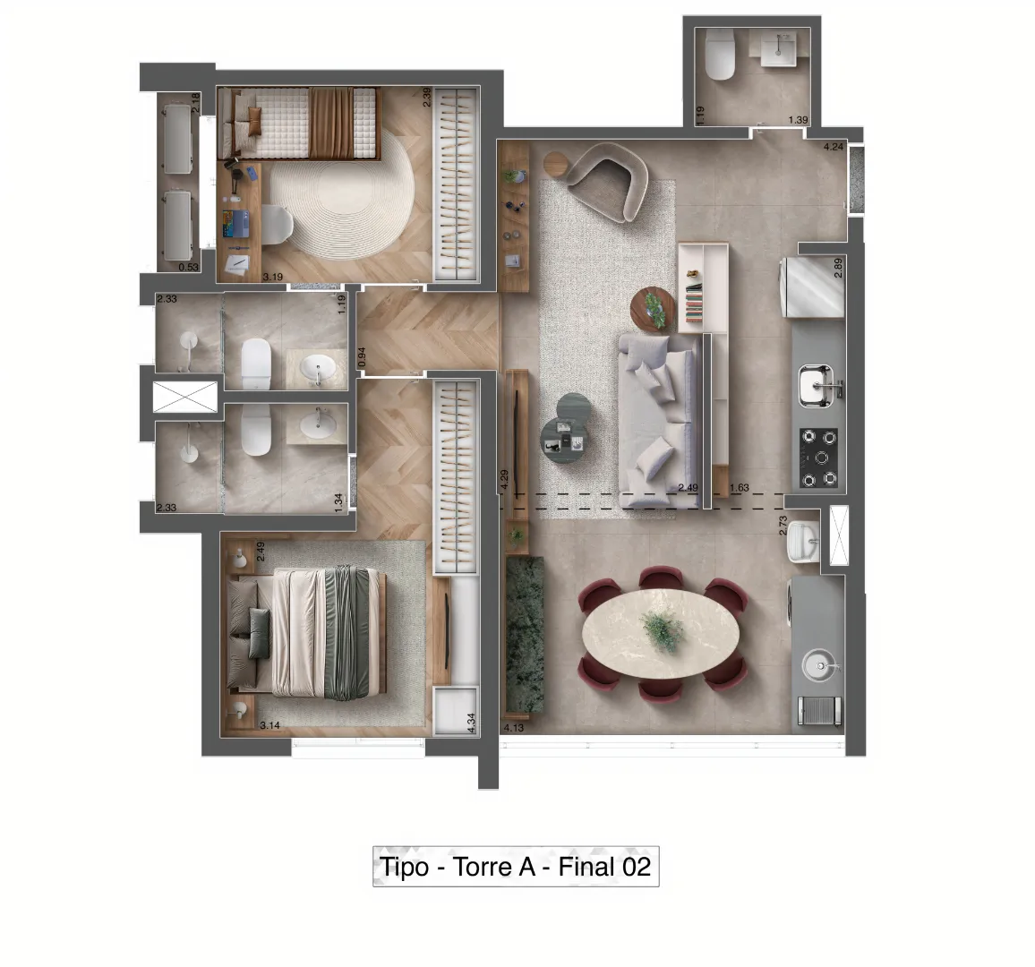 Apartamento Em Construção ZS Imóvel - Imagem 23