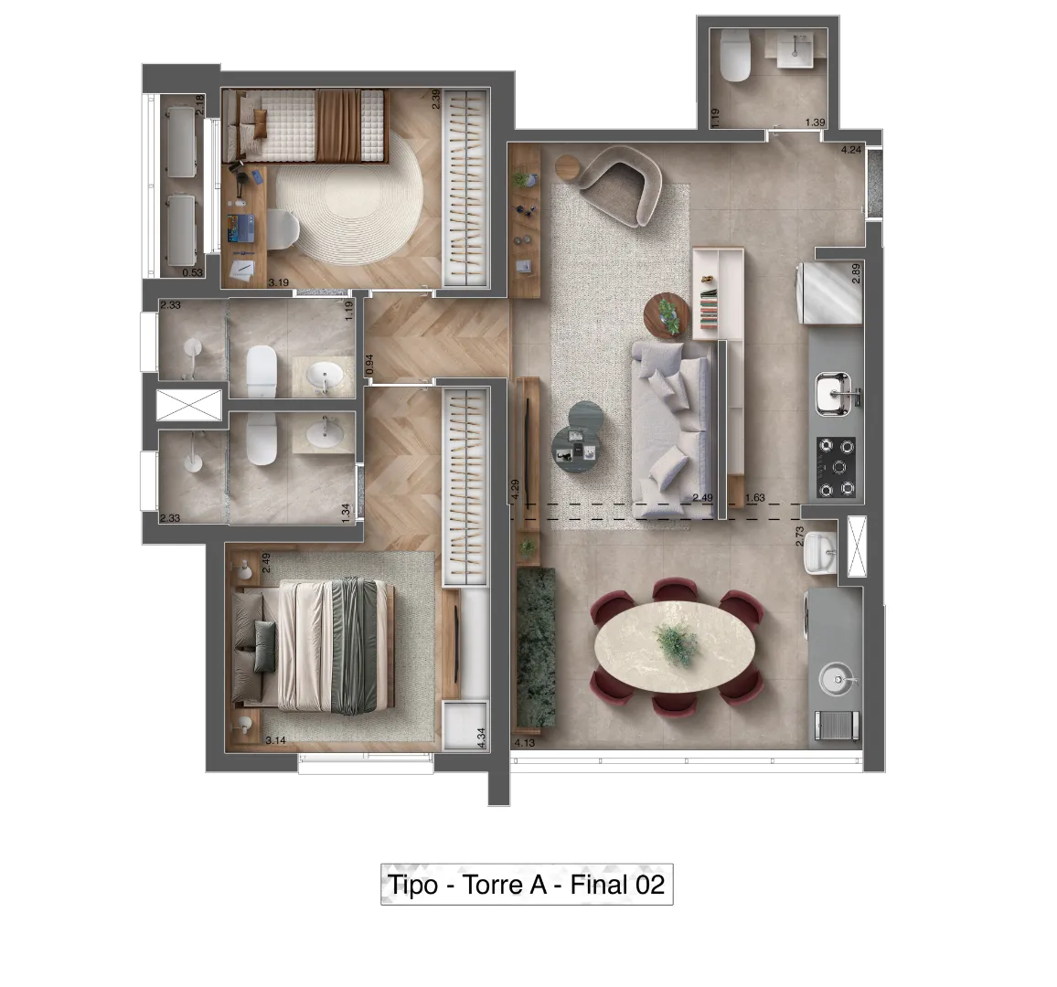 Apartamento Em Construção ZS Imóvel - Imagem 24