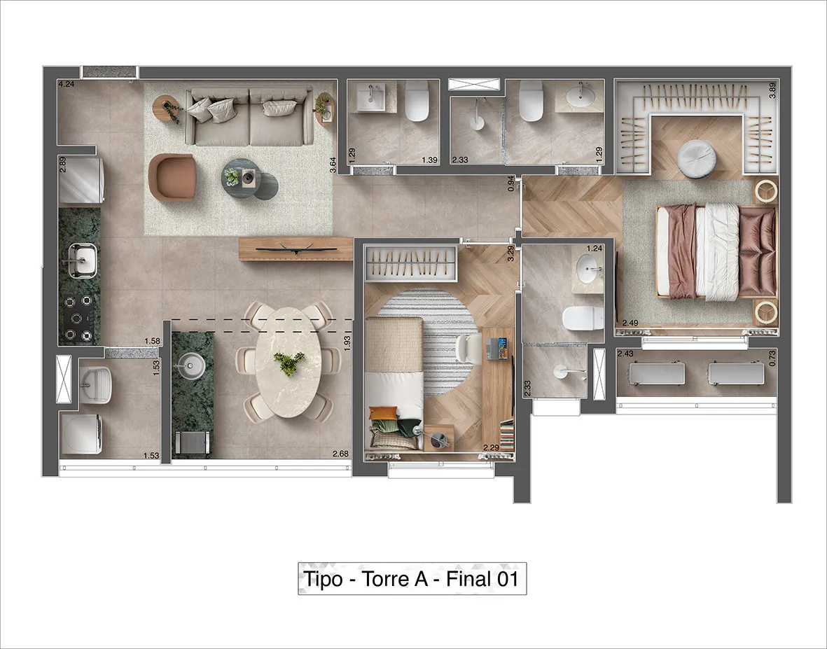 Apartamento Em Construção ZS Imóvel - Imagem 26