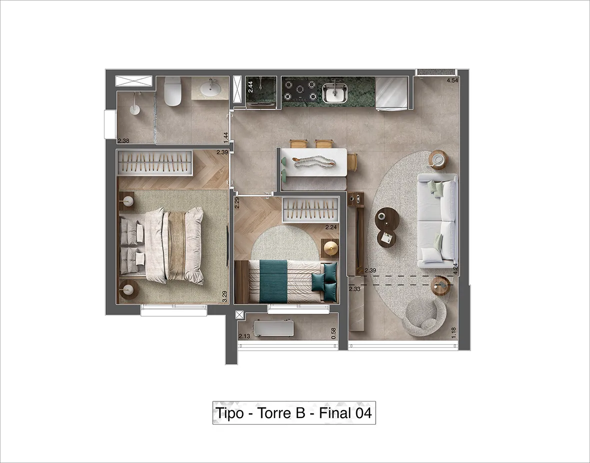 Apartamento Em Construção ZS Imóvel - Imagem 33