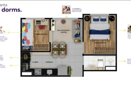 Imagem: Apartamento para Venda, Vila das Belezas