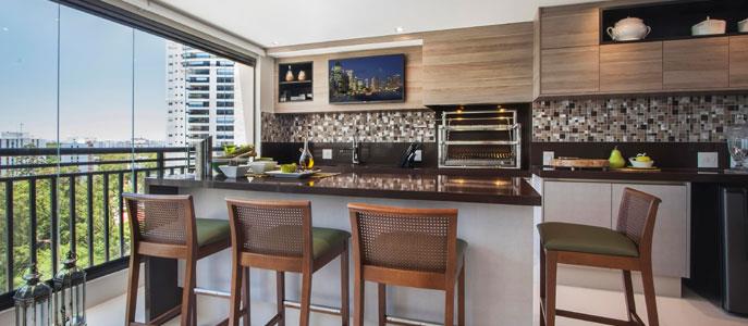 Apartamento com varanda gourmet é tendência