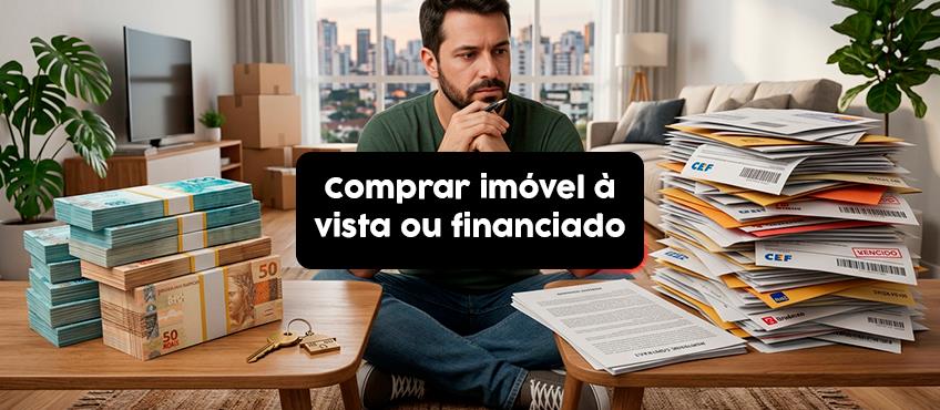 Qual é a vantagem de comprar imóvel à vista ou financiado?