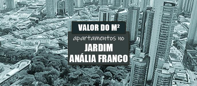 Qual o valor do metro quadrado dos apartamentos no Jd. Anália Franco?