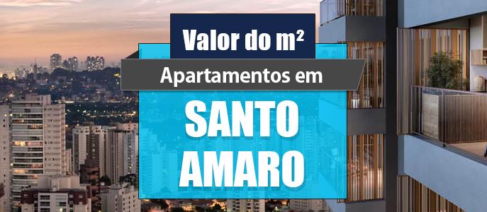 Qual o valor do metro quadrado dos Apartamentos em Santo Amaro?