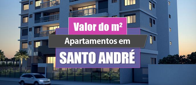 Qual o valor do metro quadrado dos apartamentos em Santo André?