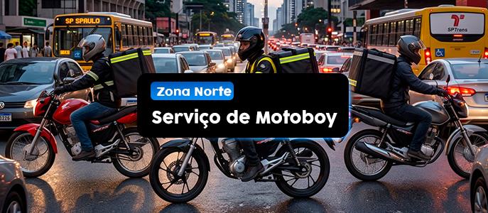 Motoboy na Zona Norte de São Paulo