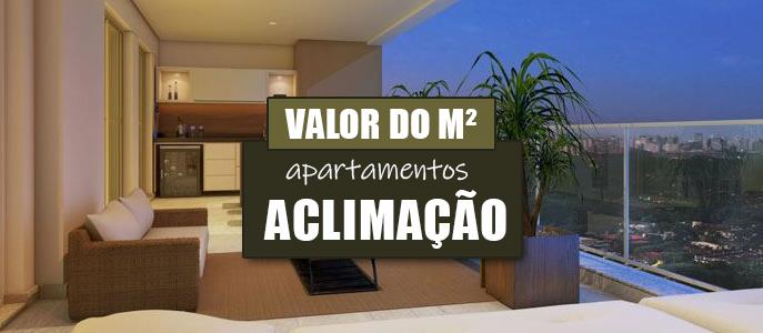 Qual o valor do metro quadrado dos Apartamentos na Aclimação?