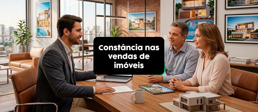 Como manter a constância nas vendas de imóveis?
