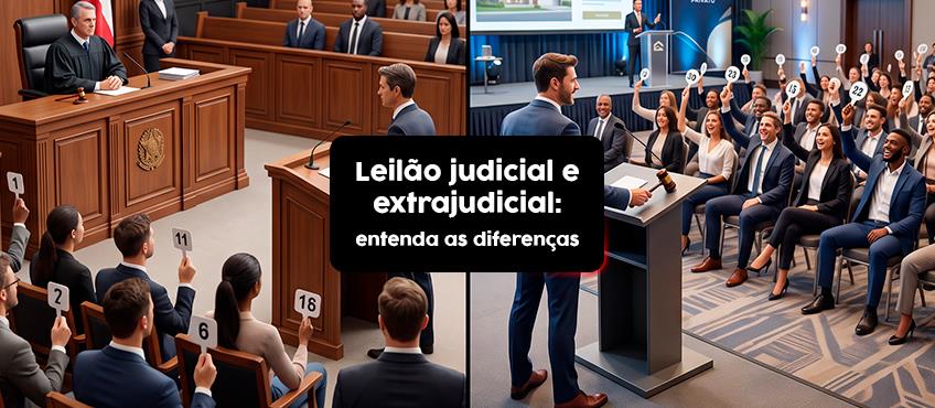 Leilão judicial e extrajudicial: entenda as diferenças 