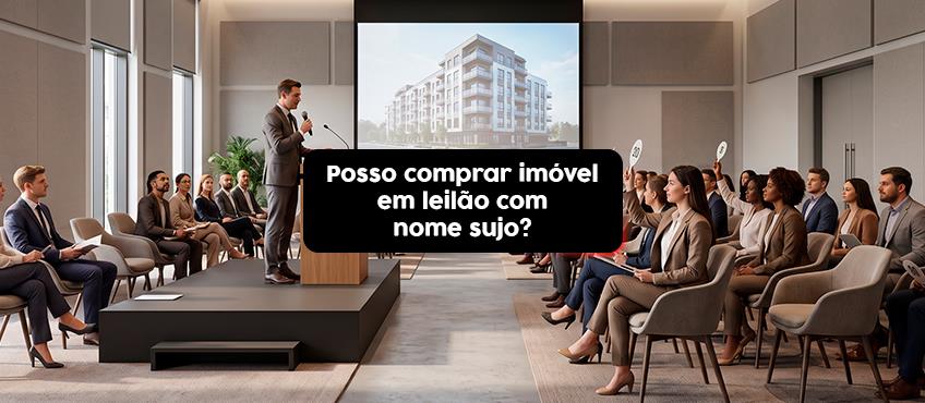 Posso comprar imóvel em leilão com nome sujo?