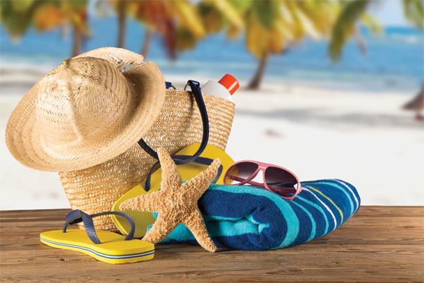 Dicas de como preparar a mala para ir à praia