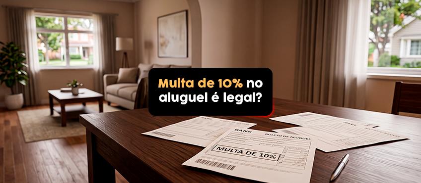 Multa de 10% no atraso do aluguel de imóvel é legal ou ilegal?