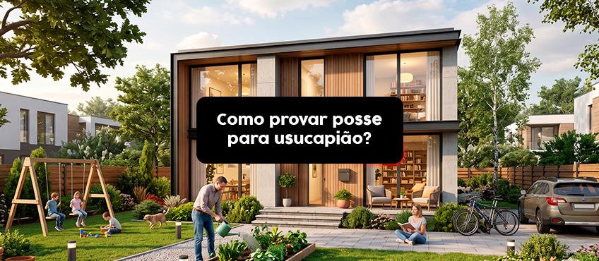 Como provar a posse do imóvel para usucapião?